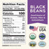 1 lb, Organic Dried Black Beans Unsalted, Low-Sodium, Non-GMO, Farmed From Regenerative Soil, Tested Clean Certified