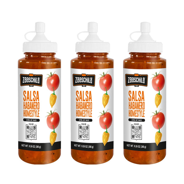 Zaaschila Mexican Sauce Habanero 9.35 oz (265g) 3pc pack