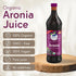 23.7 Oz 100% Aronia Original Organic Aronia Berry Juice Fl - Pure Chokeberry Juice, Not from Concentrate, Amber Glass