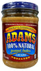 ADAMS 100% Natural CREAMY UNSALTED Peanut Butter 16oz (3 Pack)