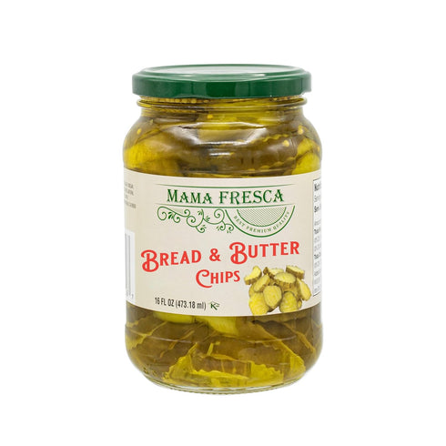 Mama Fresca Bread and Butter Dill Chips 16 fl oz Jar (Pack