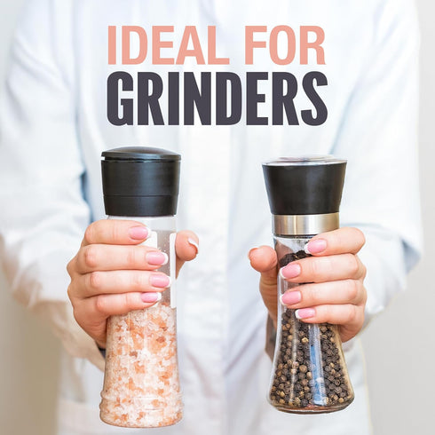 2.2 18oz Pack The Spice Lab Pink Himalayan Salt Coarse Pound Tub & USDA Organic Tellicherry Peppercorns Tub - Combo
