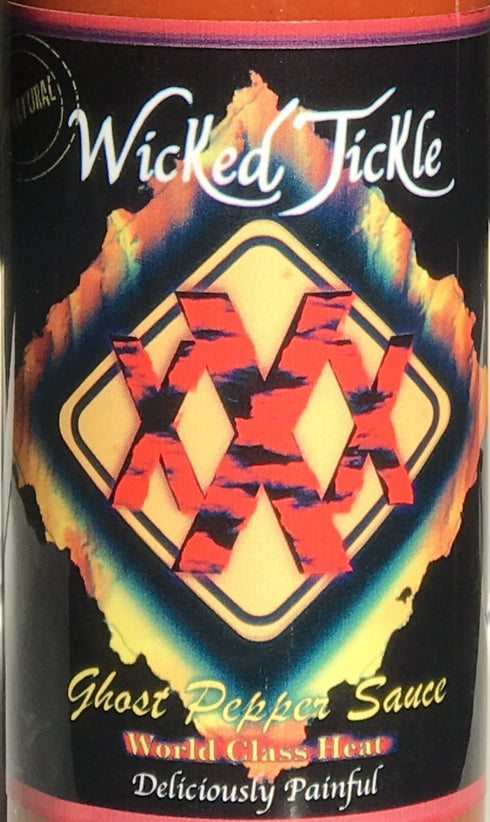 Ghost Pepper Hot Sauce, Wicked Tickle XXX Chipotle Extra Hot, World's Hottest Hot Sauce Gift