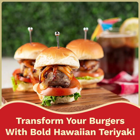 1.5 oz Packet (Pack 12) NOH Hawaiian Style Teri-Burger Seasoning Mix, of - Easy-to-Use Hawaiian Teriyaki Burger