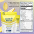 Wake Up Water - Energy + Hydration Sugar Free 15 Packet, Lemon Flavor Electrolytes Powder Drink, Gluten Free