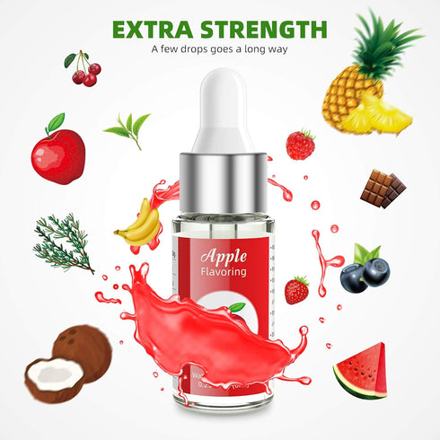 Nomeca Food Flavoring Oil - Candy Flavors Strawberry Chocolate Vanilla Extract for Baking Cooking, Pack of 12