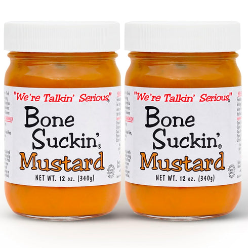 Bone Suckin' Mustard World Champion Flavor, Made in the USA, Non-GMO, Gluten-Free,