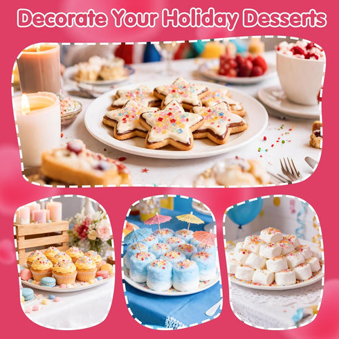 Mix,150g/5.3oz,Rainbow Spring Sanding Sugar Sprinkles,Edible Colorful Sprinkle Edible Sugar Crystals for Cake