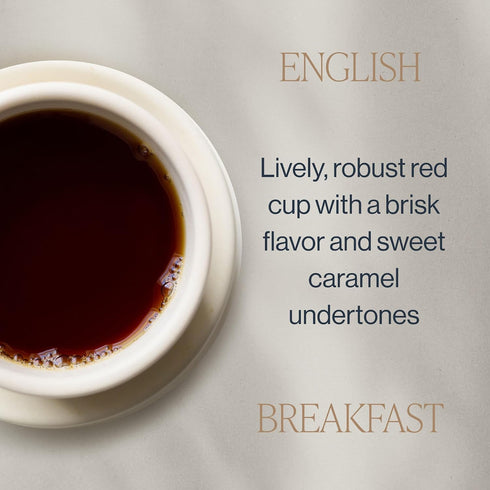 16 45+ Rishi Tea English Breakfast Tea - Organic Loose Leaf Pure Black Tea, Energizing & Caffeinated, Ideal for Hot