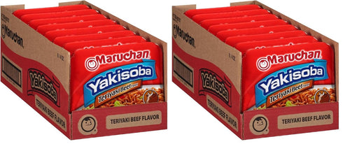 Maruchan Yakisoba Teriyaki Beef, Japanese Instant Ramen Noodles, 4 Oz, 8 Count