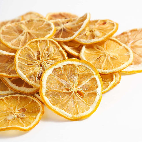 ZCFIKJ Dried Lemon Slices 2.5Oz/70g,Natural Dehydrated Lemon Slices for Cocktails Garnish/Potpourri/Cake Decoration/Crafts,Dried Citrus