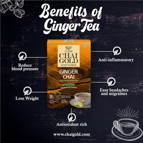 Cuppa Chai Gold Dairy-Free Ginger Sweetened Coffee