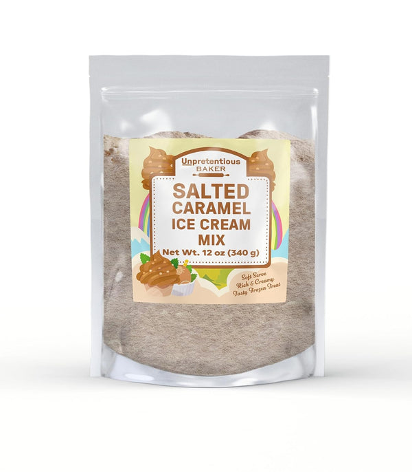 Unpretentious Salted Caramel Soft Serve Ice Cream Mix, 12 oz, Rich &