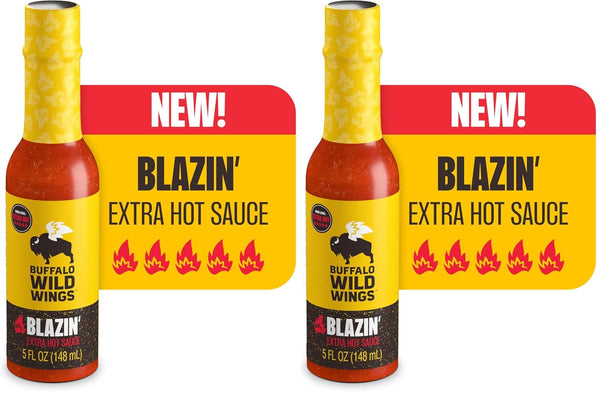 Buffalo Wild Wings Blazin Hot Sauce, 5 fl oz, Extra Hot Dipping