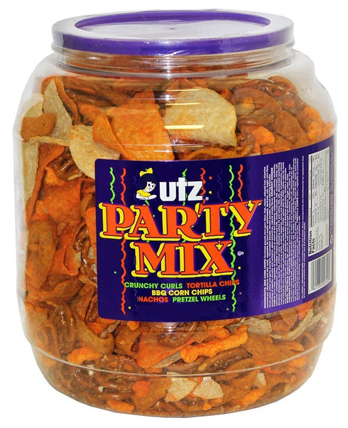 Utz Party Mix - 43 Ounce Barrel - Tasty Snack Mix Includes