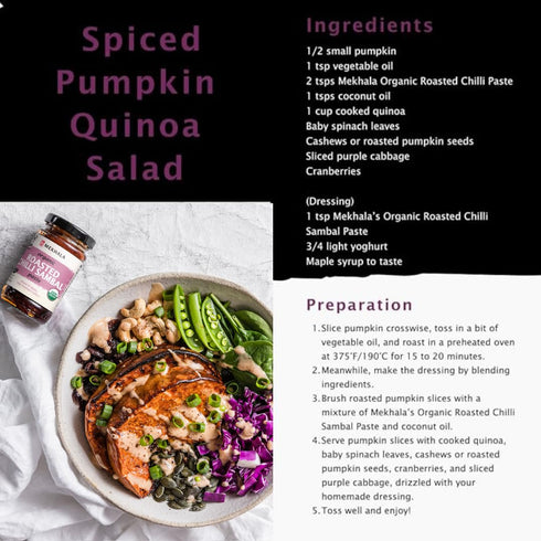 Mekhala Organic ROASTED SWEET Chili Paste Condiment - Gluten-Free, Versatile Vegan - HOT (3.53oz)