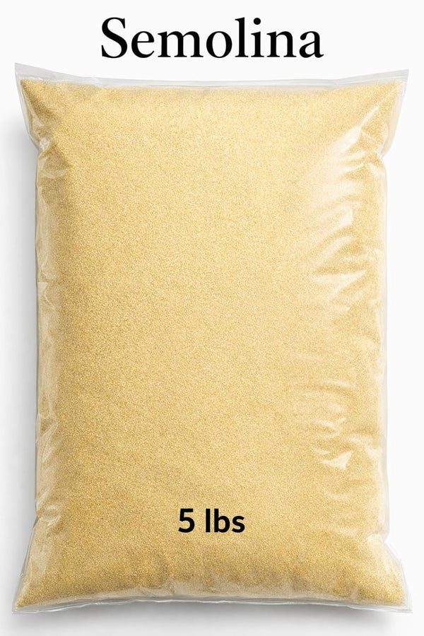 Generic Premium Semolina Flour 5 lbs Fine Durum Wheat Semolina for Pasta, Pizza