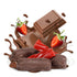 2 lbs Chocolate Covered Strawberry Licorice Bits by Its Delish, Bag Bulk | Strawberry Licorice Bites Coated in Dark