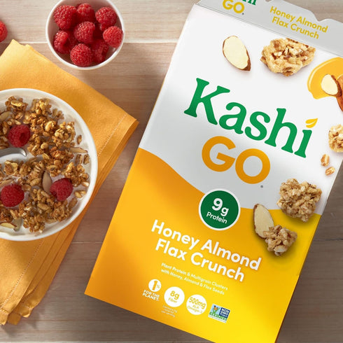 Generic 14 Oz (2 Cold Breakfast Cereal byKashi- Vegan Protein - Fiber Cereal - Honey Almond Flax Crunch - Box Boxes)