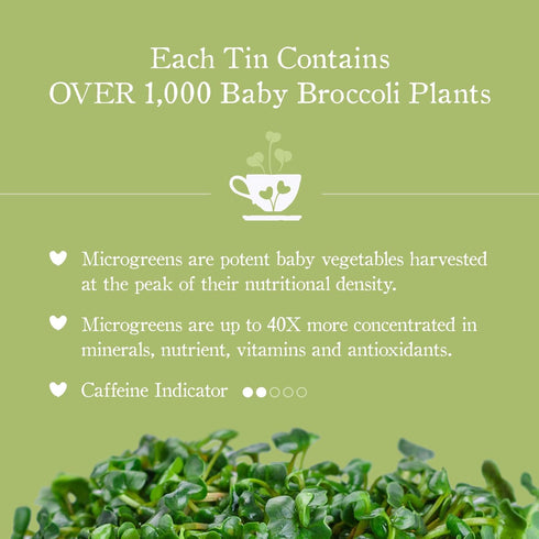 MICROTEA Organic Loose Leaf Functional Teas - Immune Supporting Antioxidant Microgreens for Vitamins, Micronutrients