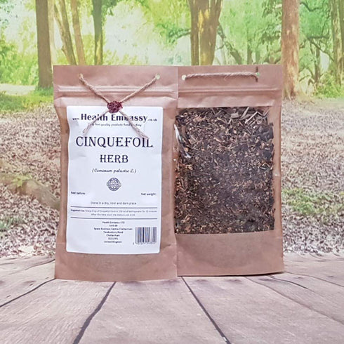 Health Embassy Cinquefoil Herb | Comarum Palustre | 100% Natural (50g)