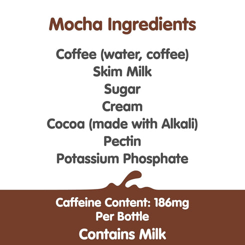 Dunkin' Donuts 13.7 oz, 12 Pack Dunkin' Mocha Iced Coffee Bottle, fl