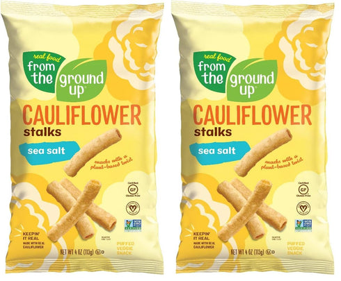 FROM THE GROUND UP Cauliflower Stalk Sea Salt, 4 OZ (Pack of 2)