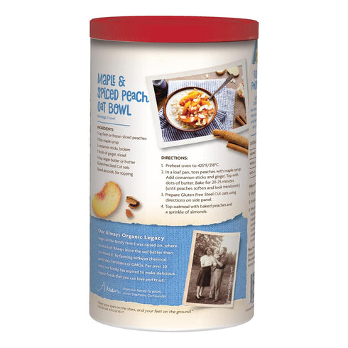 5g 30 Oz, (Pack 6) Nature's Path Organic Gluten Free Steel Cut Whole Grain Oats, Non-GMO, Plant Based Protein, Oatmeal