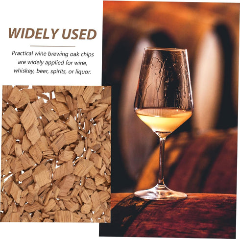 1 Pack DECHOUS Oak Chips Wine Making Equipment French Oak Wood Chips Wine Brewing Supplies Wine Making Supplies French