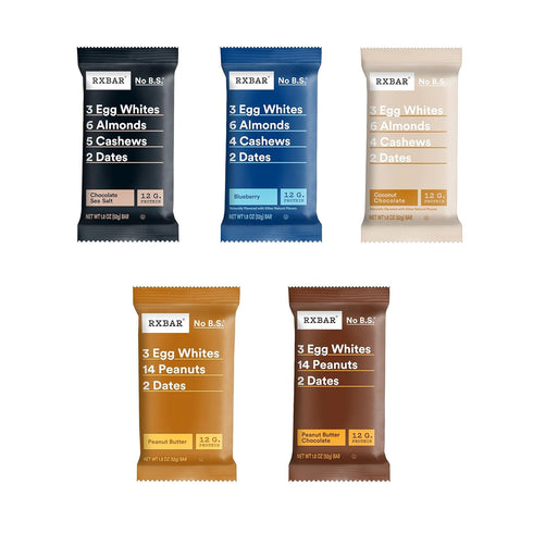 Pack (10 Count) RXBAR Protein Bars, Snack Bars, Variety