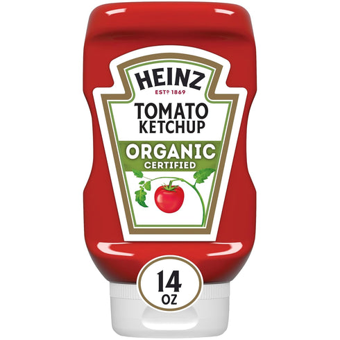 Heinz Organic Tomato Ketchup, 14 oz Bottle