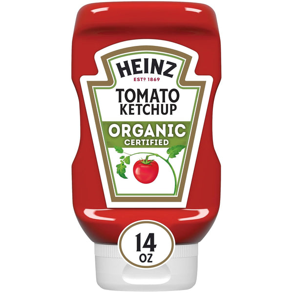 Heinz Organic Tomato Ketchup, 14 oz Bottle
