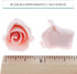 18 Count Global Sugar Art Rose Sugar Flowers, Pink Unwired, Very Small, by Chef Alan Tetreault