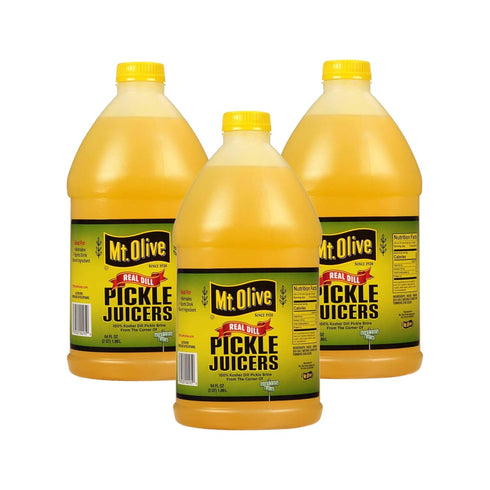 Mt. Olive Pickle Juice, Kosher Dill Pickle Brine, 64 Oz (Pack of