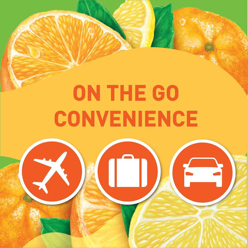 Packets, 100% 6 Count (Pack 3) SINGLES TO GO! Tampico Drink Mix Citrus Punch, Zero Sugar, Low Calorie, DV of Vitamin C