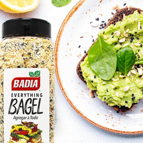 22 oz Badia Everything Bagel Seasoning Blend, - Sesame Seed, Poppy Seed, Garlic, Onion and Salt