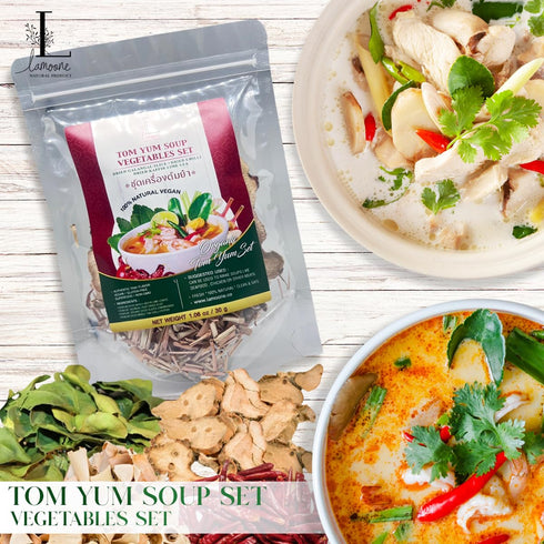 Thai Spice Mix for Tom Yum Soup, 30g, Makes 2-4 Servings, Chili, Galangal, Lemongrass, Lime Leaves (1.06 Ounce)