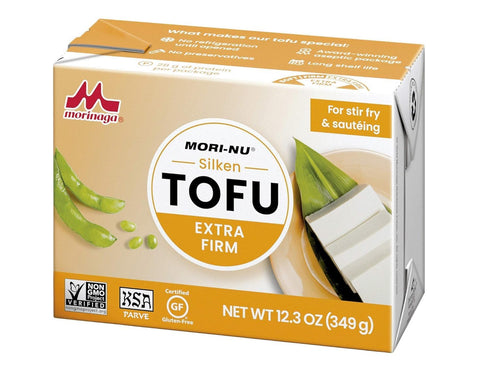 12.3 oz 6 Packs Mori-Nu Silken Tofu Extra Firm | Velvety Smooth and Creamy | Low Fat, Gluten-Free, Dairy-Free, Vegan