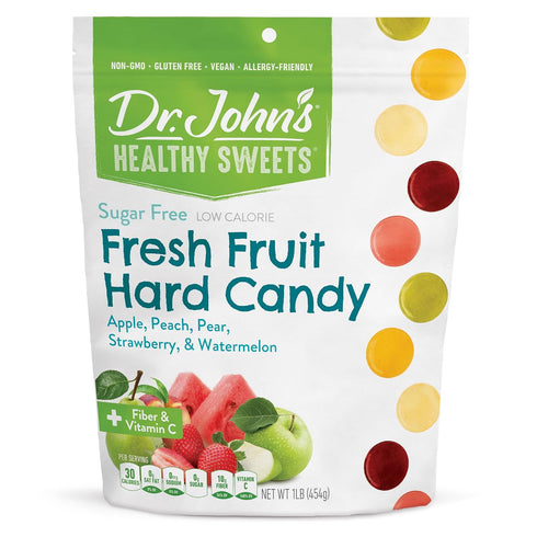 Dr. Johns Sugar Free Candy, Healthy Hard Candy with Zero Sugar, Low