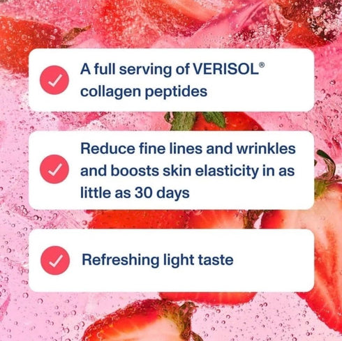 Pack 12 oz 12-count Vital Proteins Collagen Sparkling Water | Variety (Strawberry Blossom, Blood Orange, Lemon Lime) |