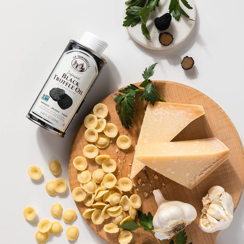 8.45 Oz La Tourangelle, Black Truffle Oil, Complex Gourmet Earthy Flavor for Drizzling over Pasta, Popcorn, Vegetables