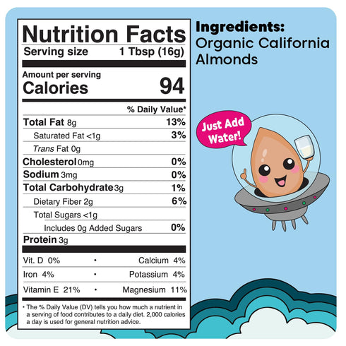 32 4 1 Wilderness Poets SPiN, Organic Almond Milk Concentrate (Unsweetened) - Ounce Squeeze Bag - Makes Up To Gallons