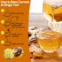 120 100% Premium Turmeric, Ginger, Cinnamon Blend Tea Bags, Natural & No Additives & Caffeine Free.