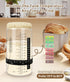 50oz 2 Pack) Sourdough Starter Jar Kit, Large Capacity Sourdough Jar, Wide Mouth Sourdough Bread Starter Kit