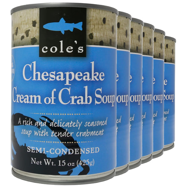 Coles - Pack of 6 Chesapeake Cream of Crab Soup - Premium
