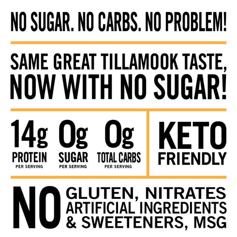 Country 2.2 Tillamook Smoker Zero Sugar Keto Friendly Beef Jerky, Black Pepper, Ounce