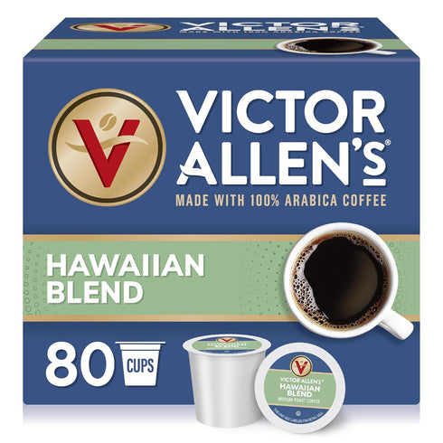 Victor Allens Coffee Pods Hawaiian Blend, Medium Roast, 80 Coffee Pods, Compatible