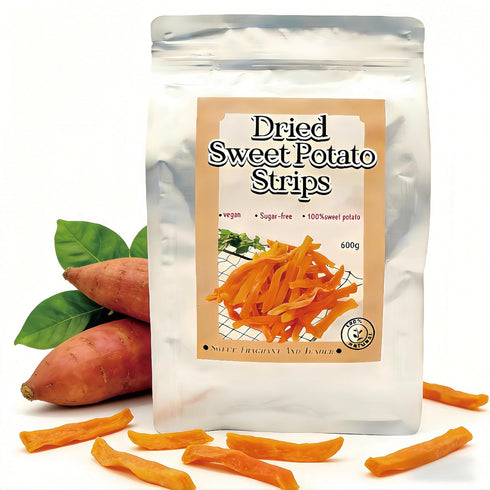 JKPDAMZ 1.32 Ib Dried Sweet potato, Organic Sweet Potato Sticks, Vegan Snack, No