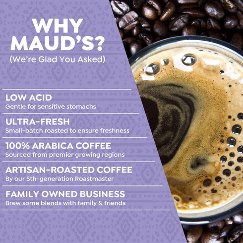 Pack, 56 8 100% Maud's Organic Coffee Pods Variety ct, Assorted Flavors, Single Serve Pods Arabica Coffee, Compatible