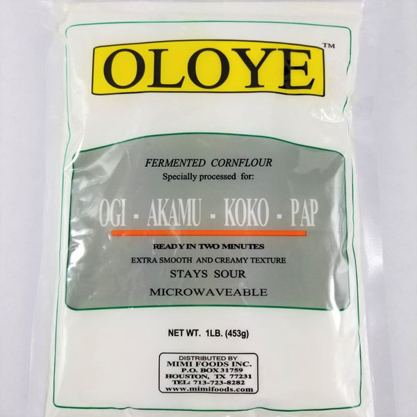 Oloye Corn Flour - Fermented CornFlour 1lb (Pack of 2)